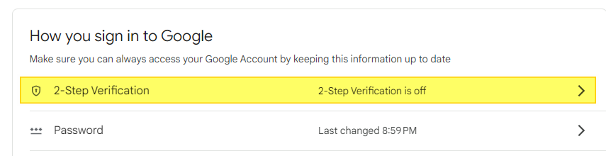 2-Step Verification